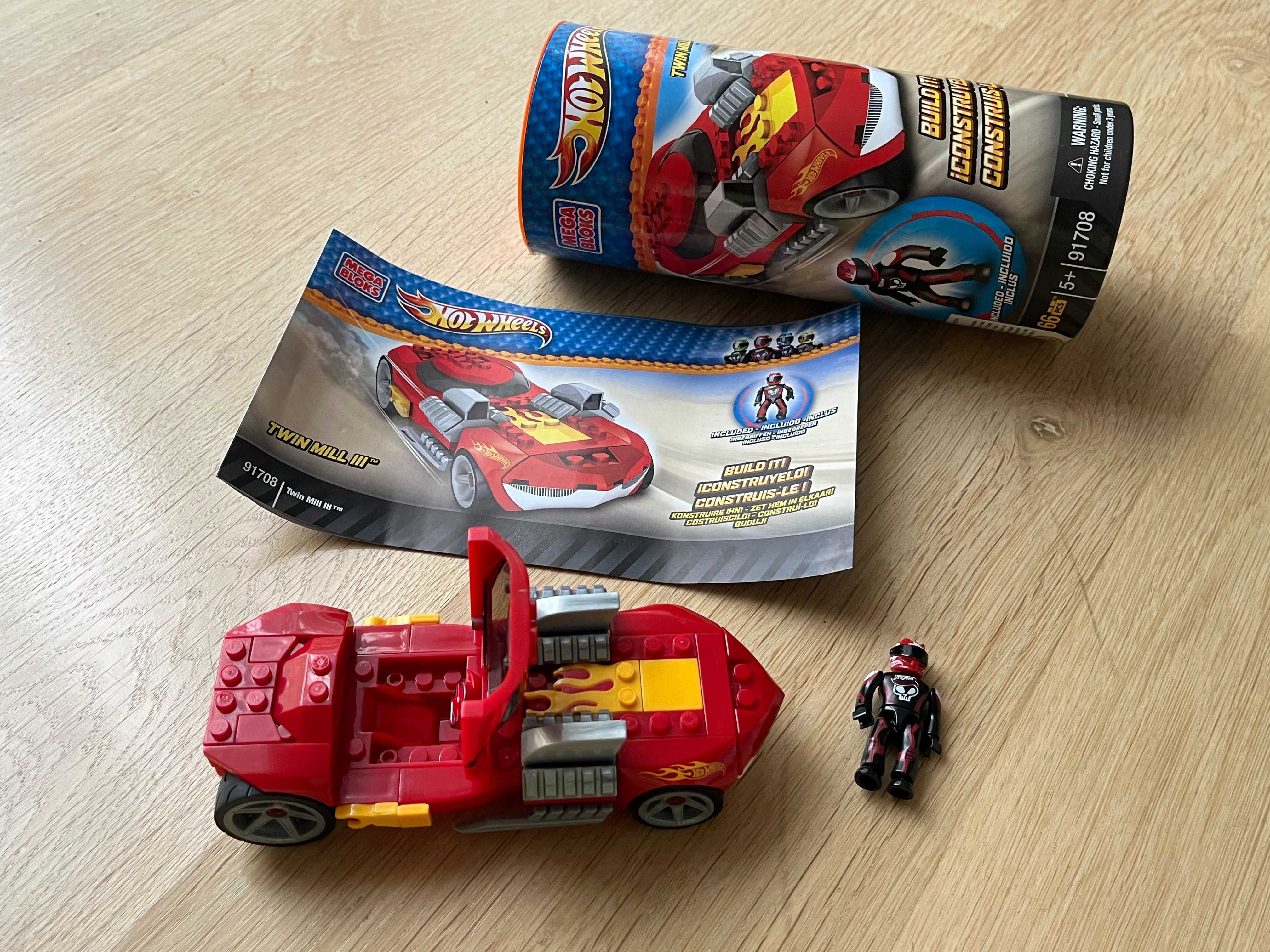 Hot Wheels Mega Bloks samochód z klocków