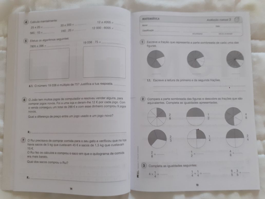 MANUAL E CADERNO DE FICHAS
Alfa - Matemática 4 - 4.º Ano