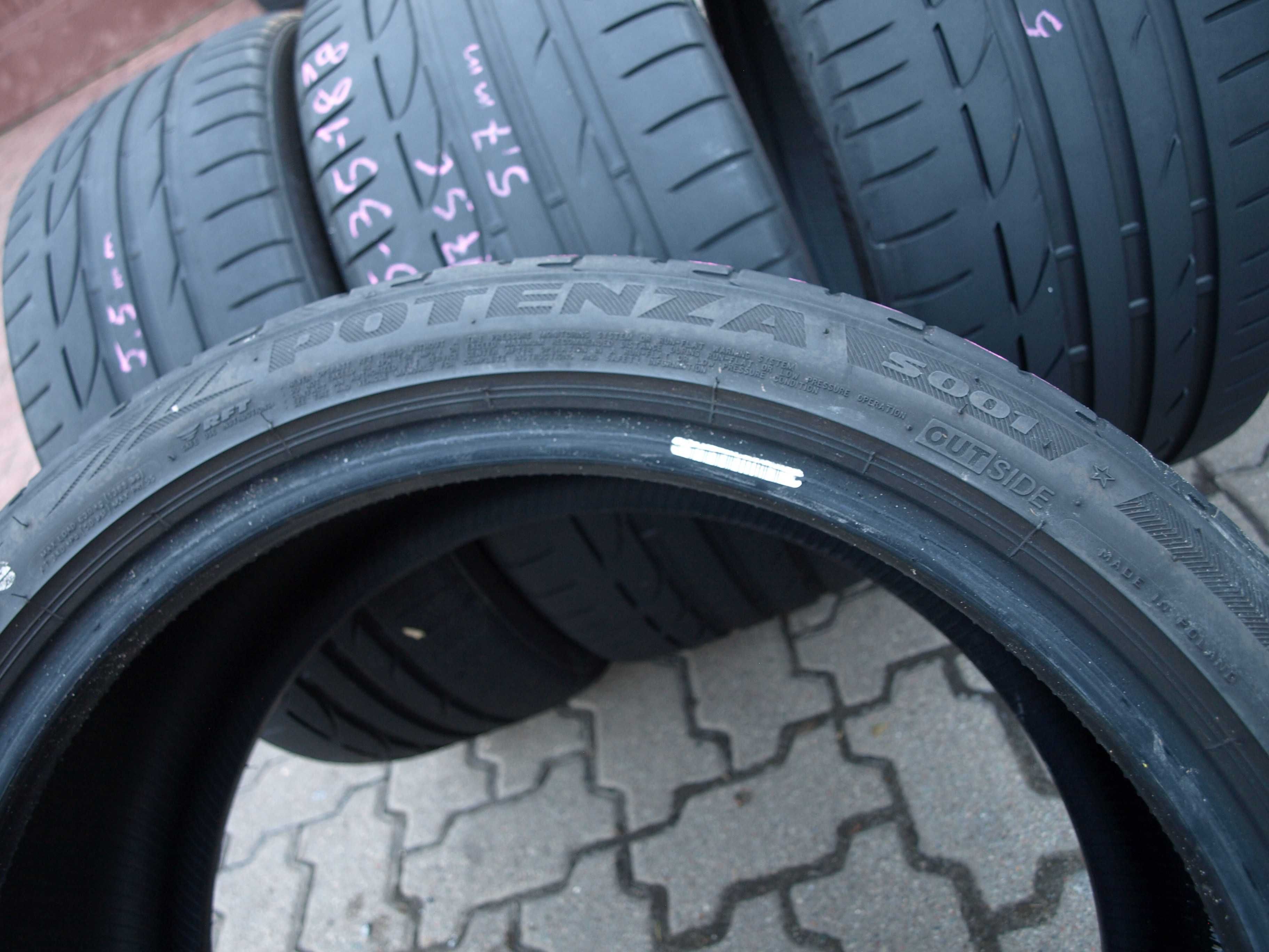 4 szt Opony letnie Bridgestone 225/40 i 245/35r18 Rsc Bmw e90 M-Pakiet