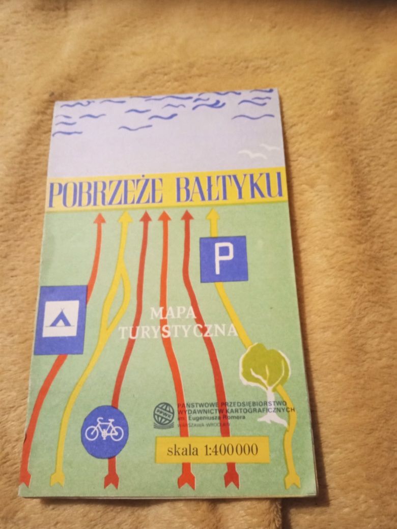 Mapa Pobrzeże Bałtyku 1989 1 : 400000