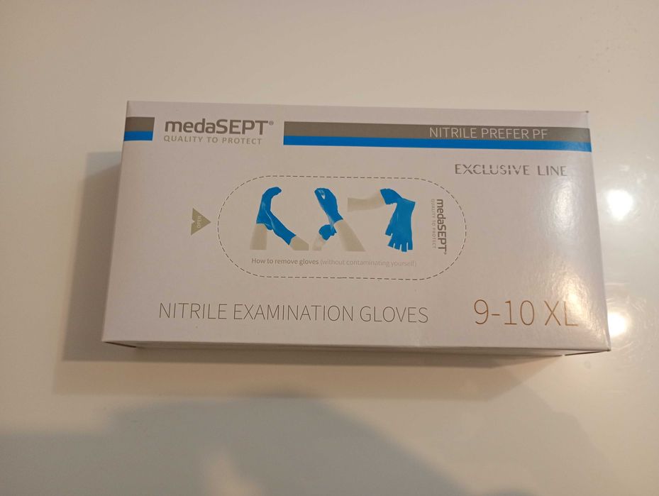 Rękawiczki nitrylowe XL 100 szt