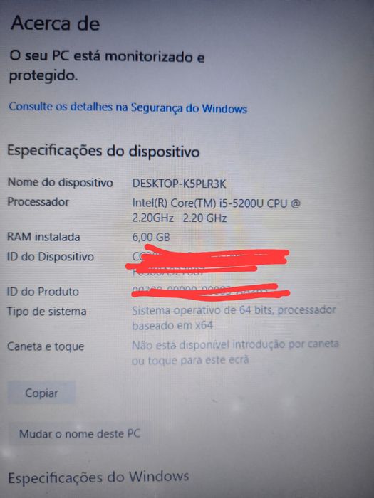 Notebook ASUS i5-5200U