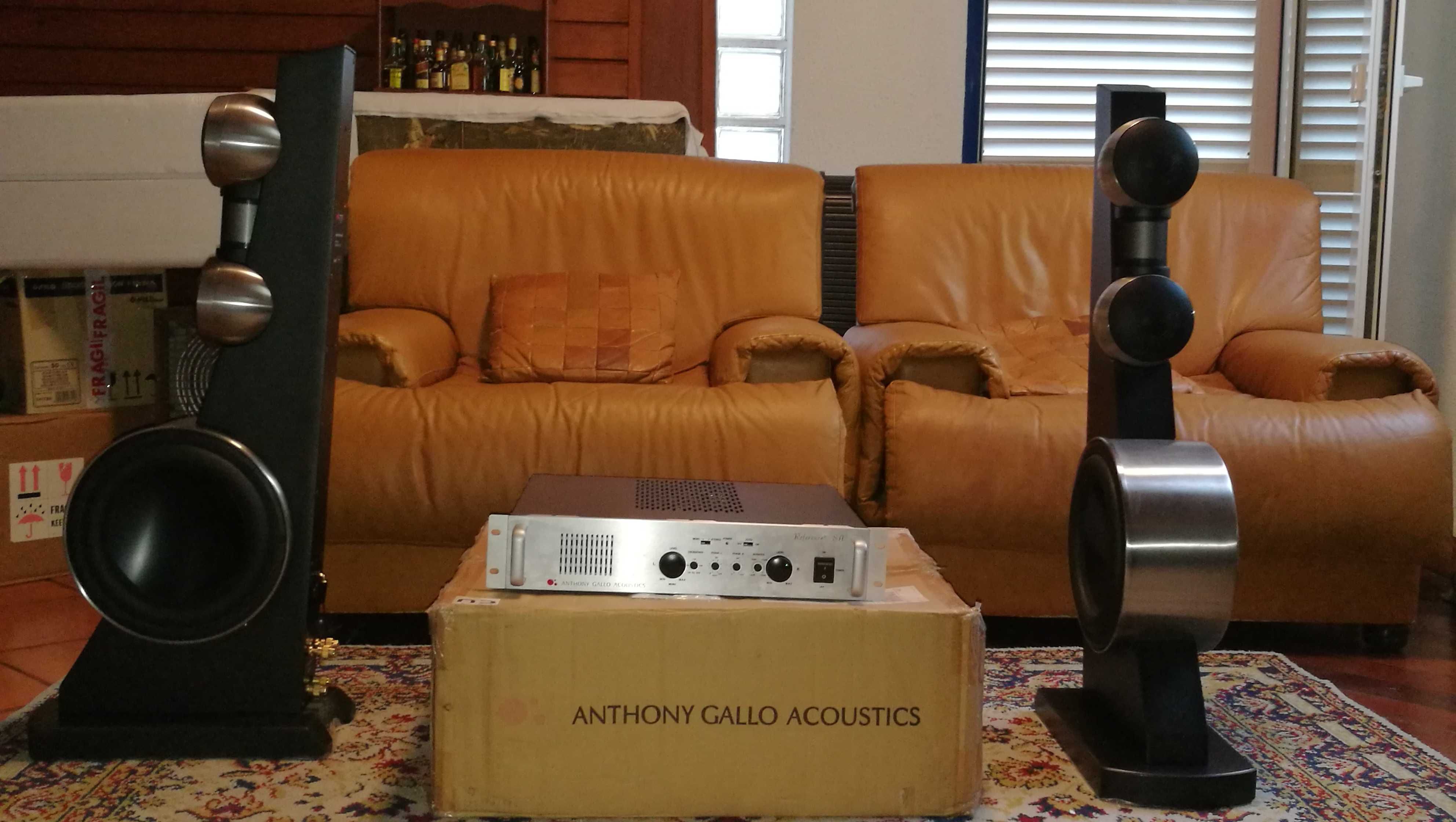 Anthony Gallo Acoustics: Colunas Ref. 3.5  e Amplificador Reference SA