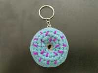 Porta-chaves donut crochet