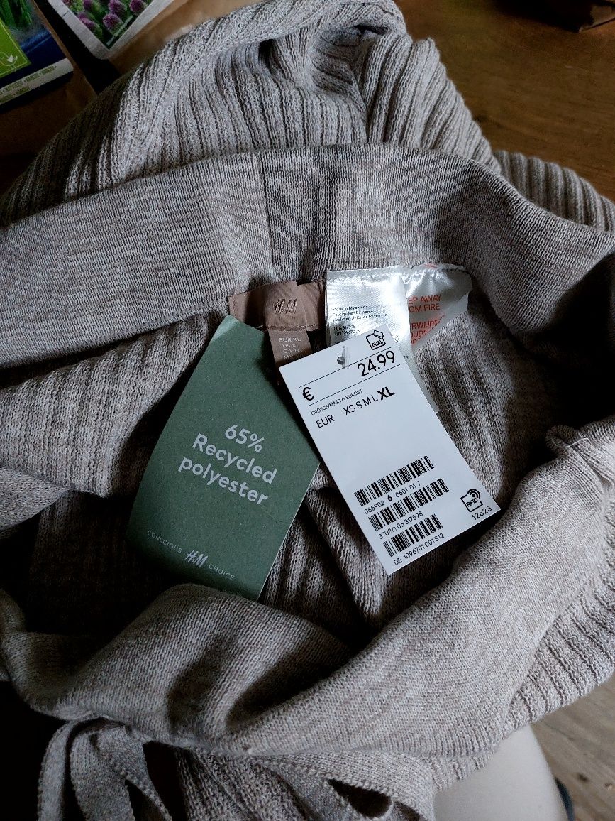 Spodnie dzianinowe H&M XL nowe