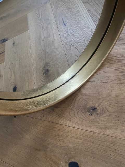 Lustro wiszące rama stare złoto średnica 40 cm NOWE Tk Maxx