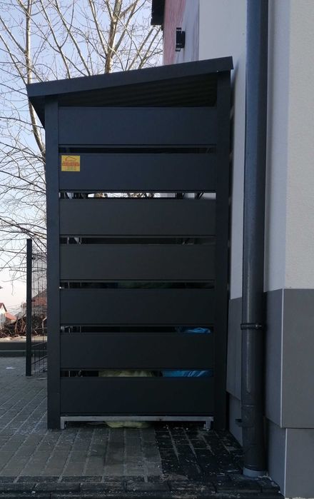 Wiata śmietnikowa panelowa 3x1