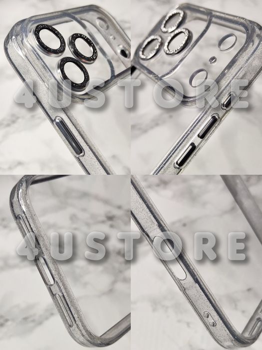 Чехол прозрачный на iPhone 17 Pro Max с линзами на камерах чохол