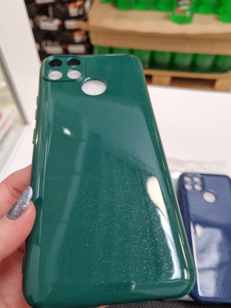 Etui plecki case realme 7i granat zielony