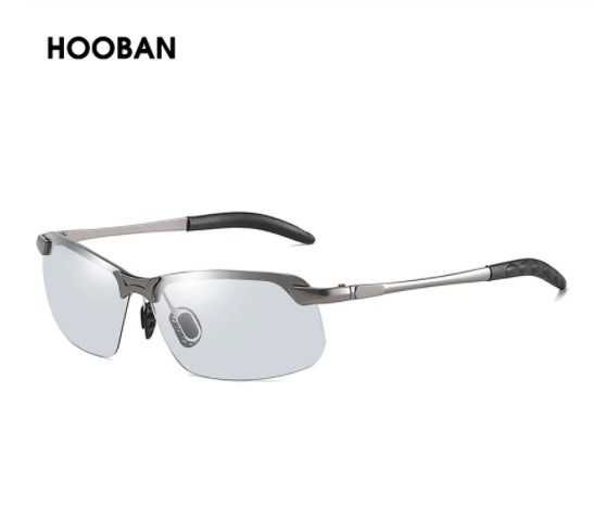 HOOBAN окуляри сонцезахисні,метал,UV 400 фотохром ,поляризація.