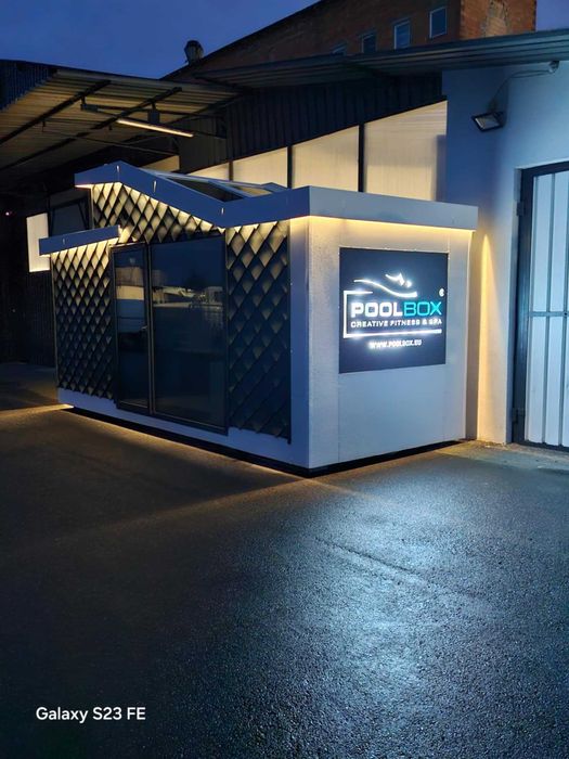 PoolBox Mini Całoroczny Basen Bieżnia Przeciwprąd Sauna Jacuzzi