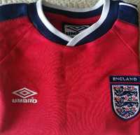 UMBRO ENGLAND Koszulka ROZMIAR 152-158 M S Męska Czerwona SUPER