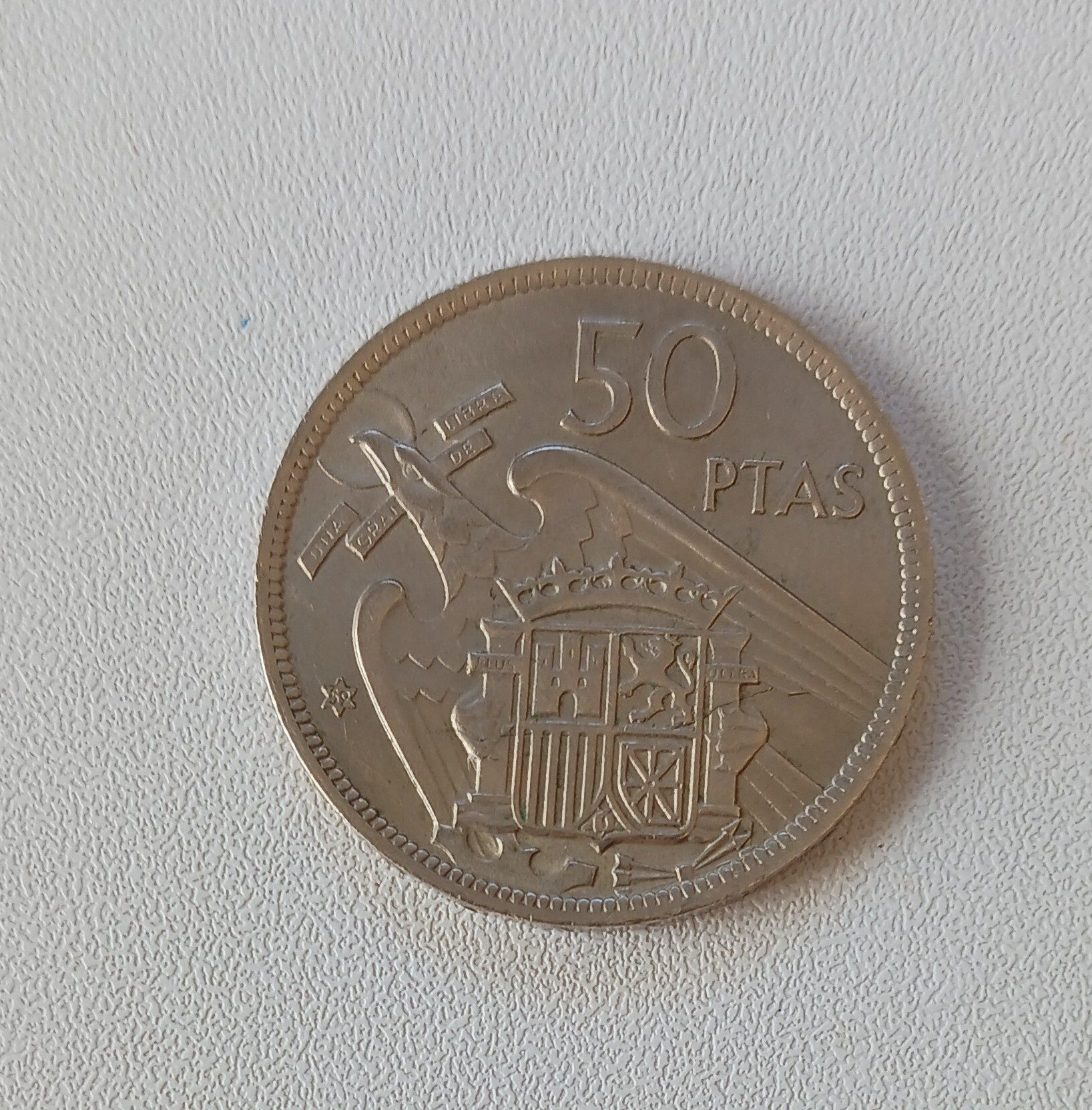 Moeda Espanha MBC 1957 CTT incluído