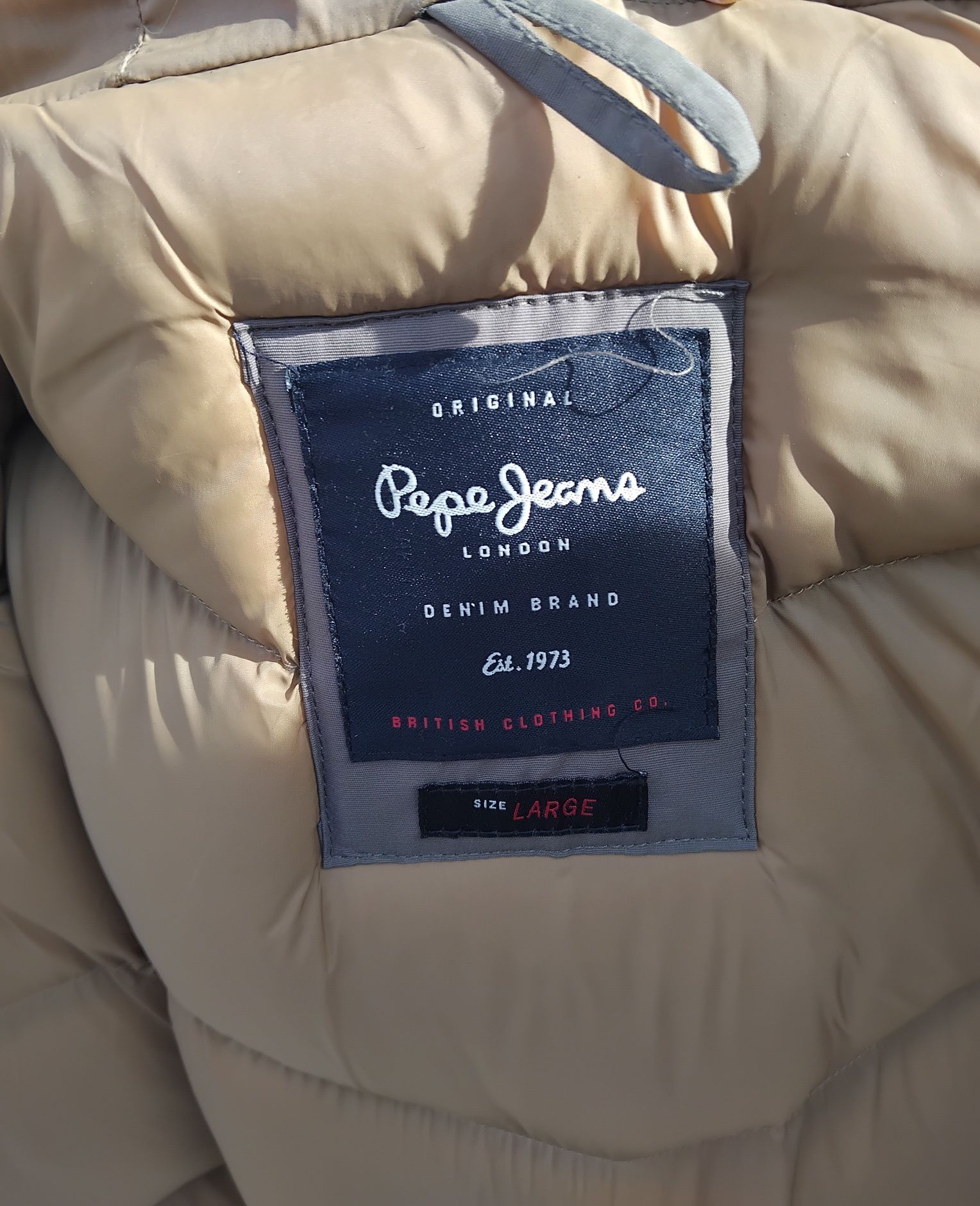 Kurtka zimowa brązowa Pepa Jeans rozmiar large