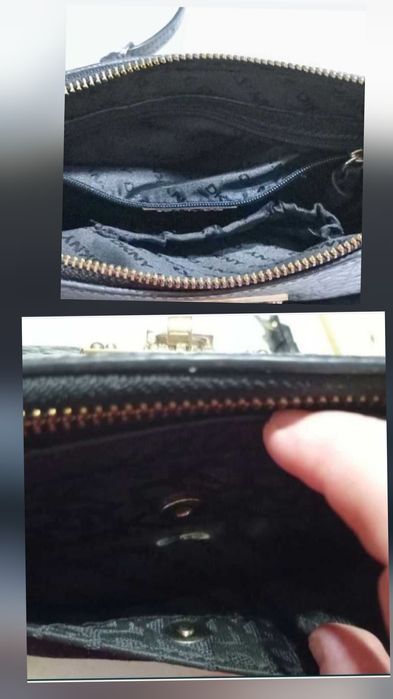 Сумка-клатч Шкіряно-текстильна DKNY б.у