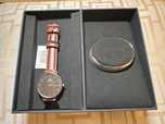 Zegarek DANIEL WELLINGTON Brązowy skóra + Bransoletka
