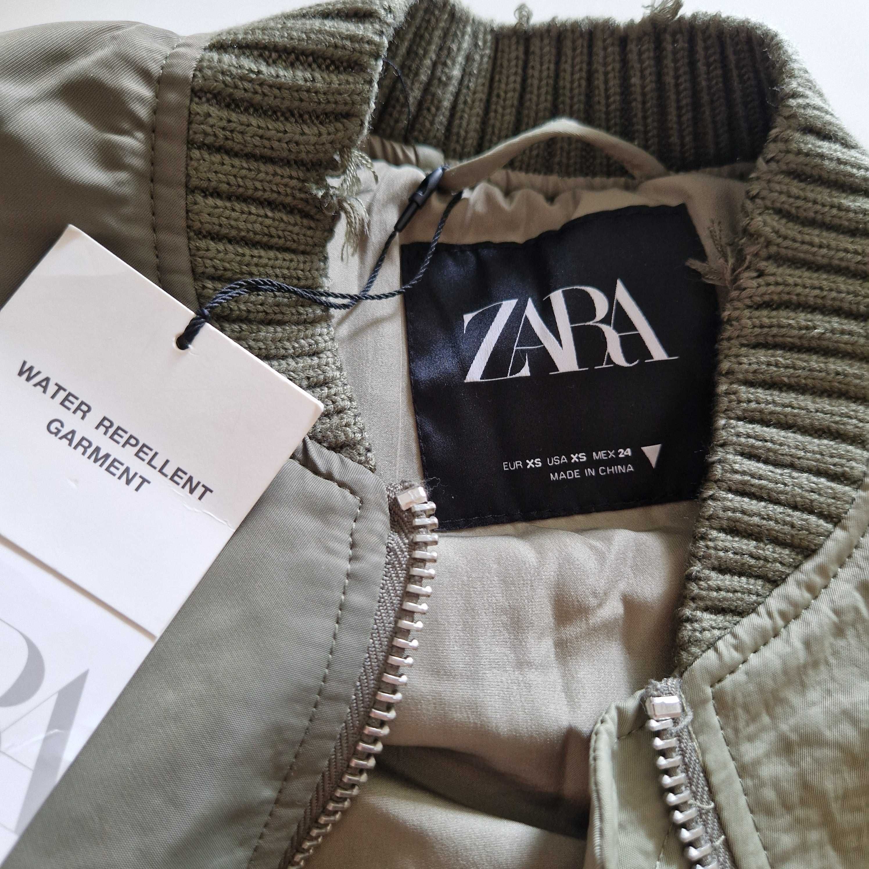 Куртка zara бомбер XS-S