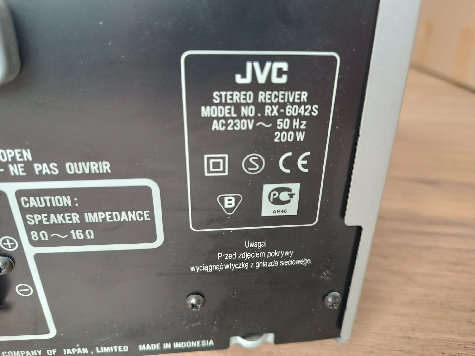 Zestaw JVC DVD plus Amplituner