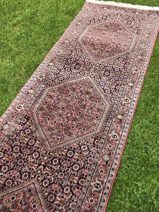 Kaszmirowy Bidjar z Iranu - Perski chodnik z czystej wełny 70 x 315 cm
