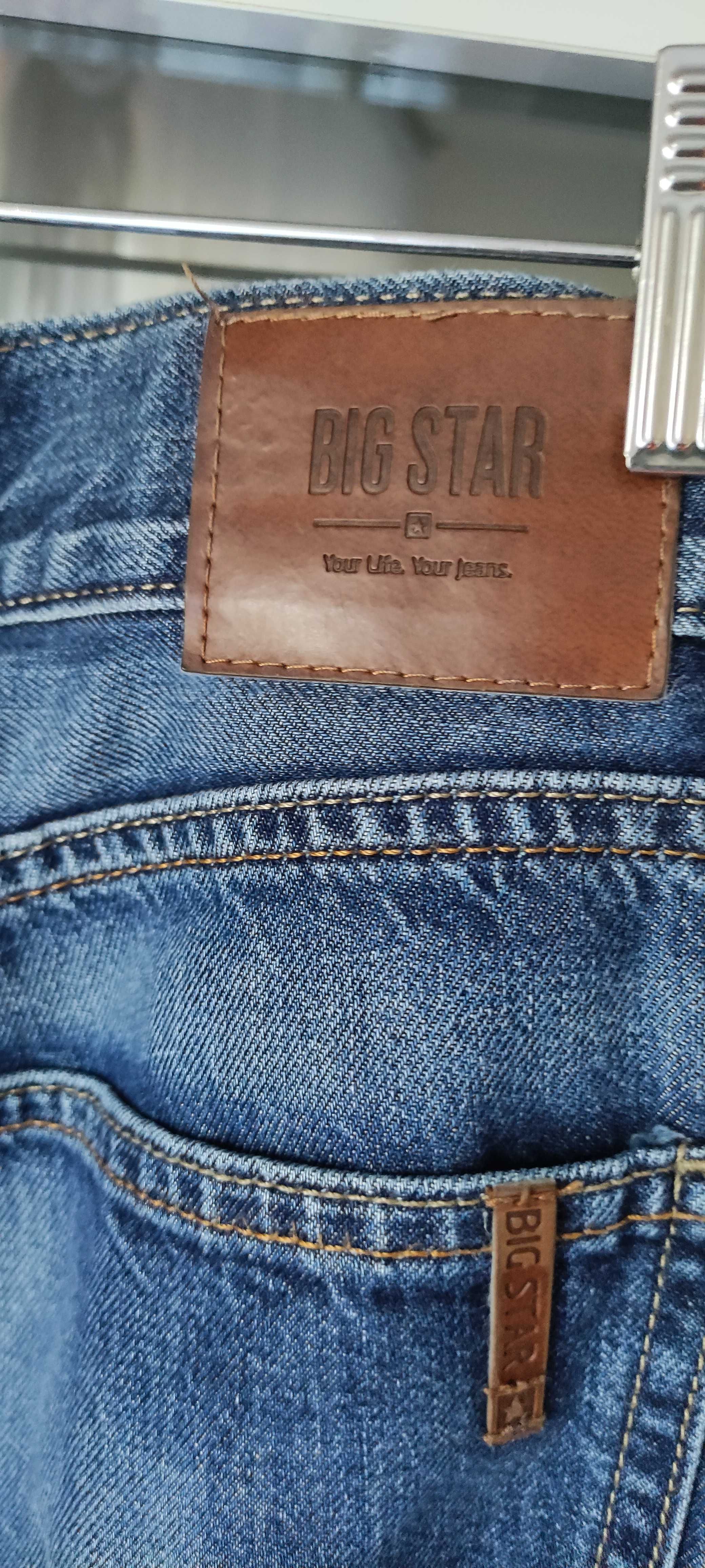 Spodnie męskie jeansy Big Star niebieskie