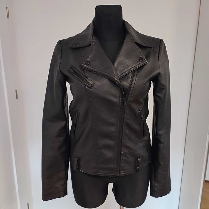 Medicine damska kurtka ramoneska biker z eko skóry M