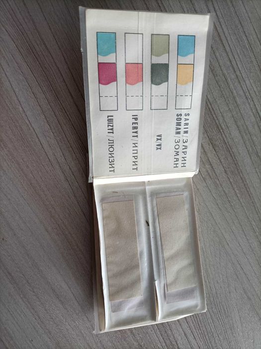Skażenia chemiczne papierek do wykrywania. Obrona cywilna