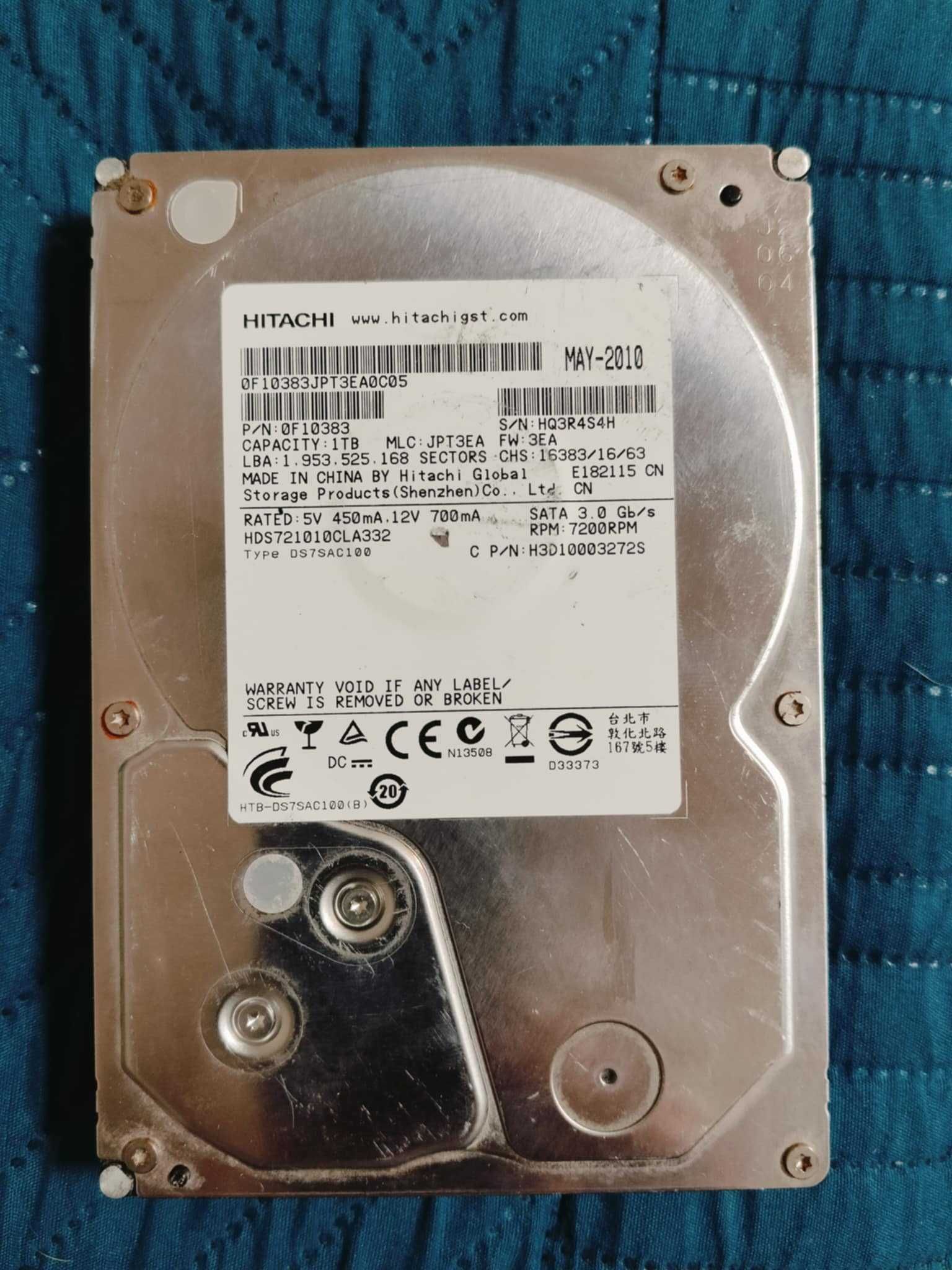 HITACHI DeskStar 7K1000.C 1TB 7.2K 32MB SATA II 3.5" HDS721010CLA332