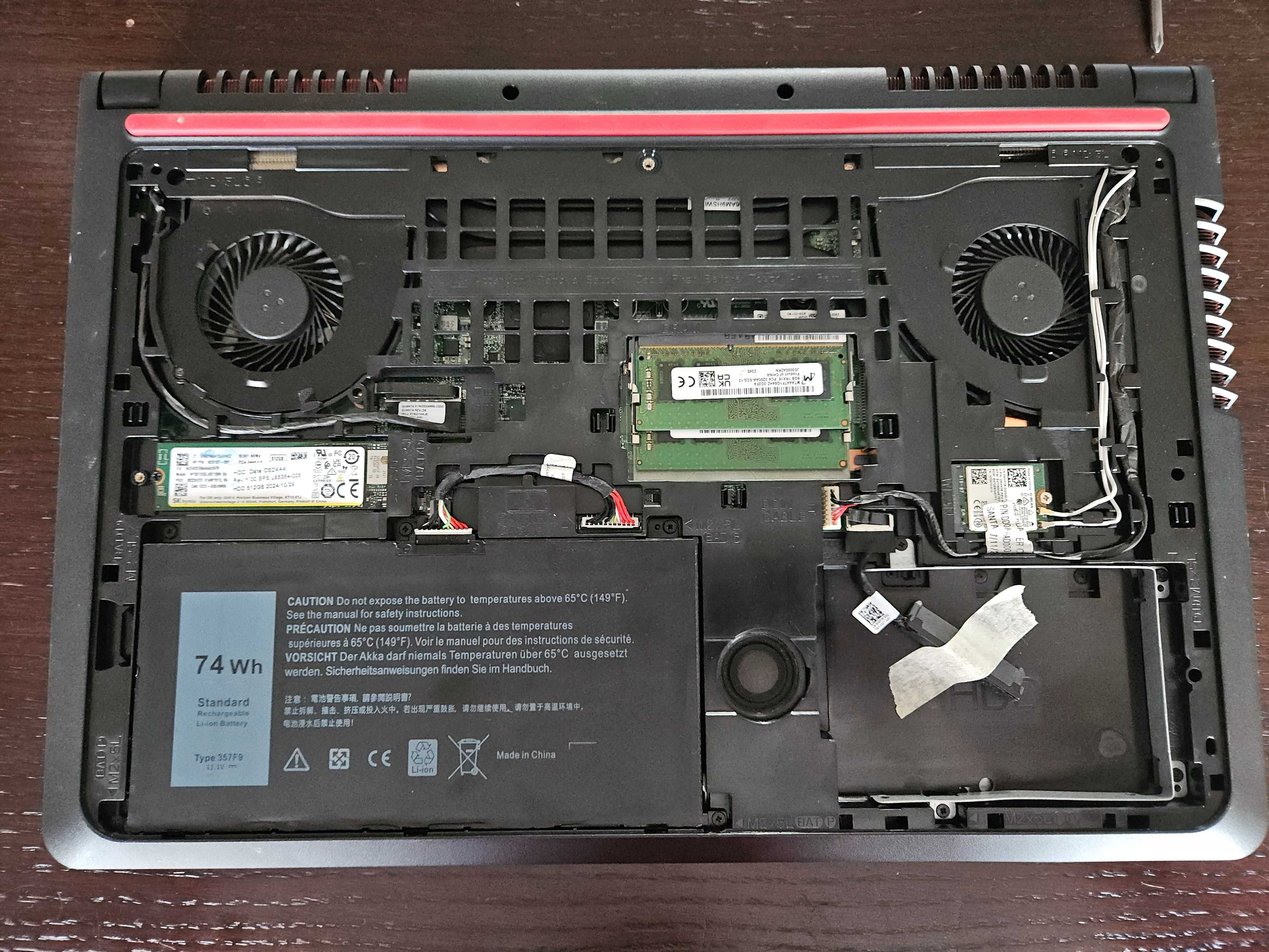 Laptop Dell Inspiron 5577 i5-7300hq, GTX1050, 16GB ram, ssd 512GB.