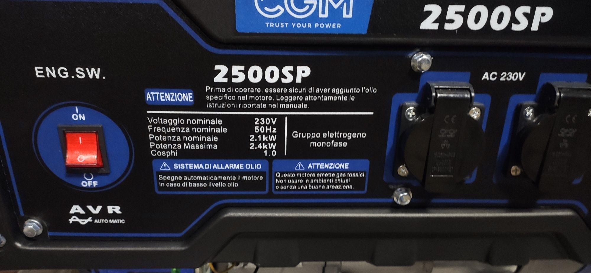Бензиновий Генератор Італія CGM-2500SP