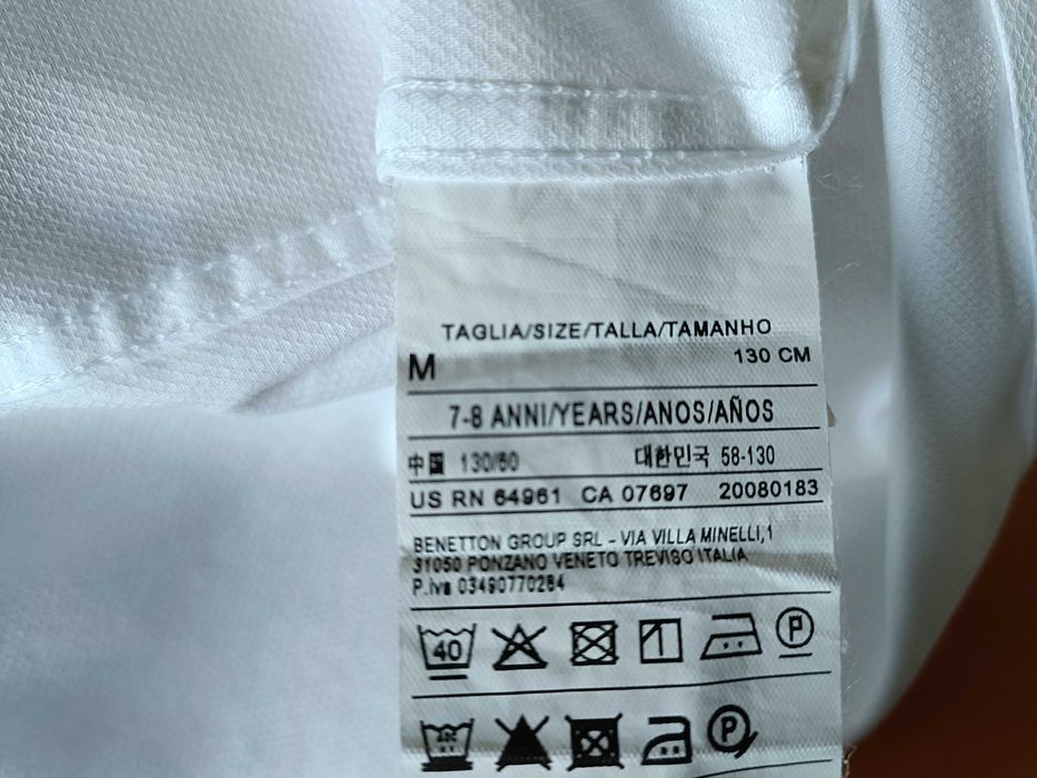 Camisa branca da Benetton