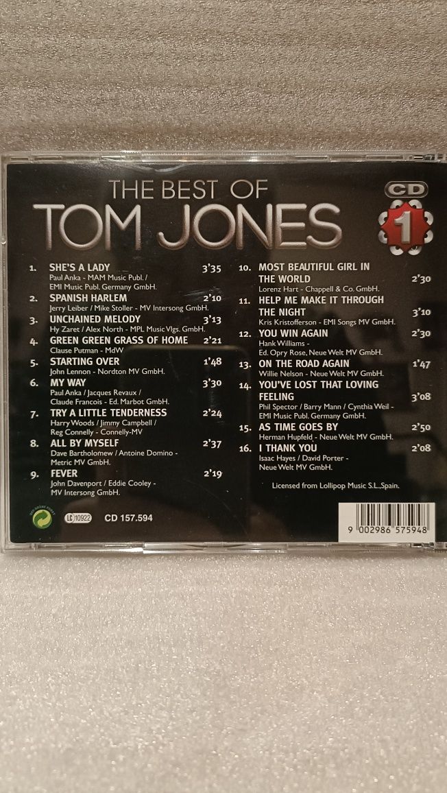 TOM JONES "the best of" 3CD BOX