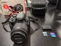 Canon 100d c/ objetiva 18/55 ótimo estado + extras