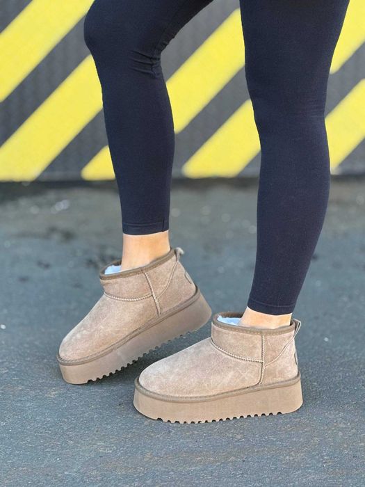 Жіночі UGG зимові на хутрі (36-41) черевики замшеві Уггі Угги