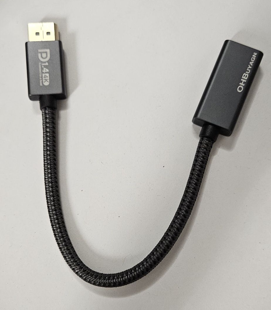OHBuyagn Konwerter Adaptera DisplayPort na HDMI - UHD 4Ka60Hz HDCP