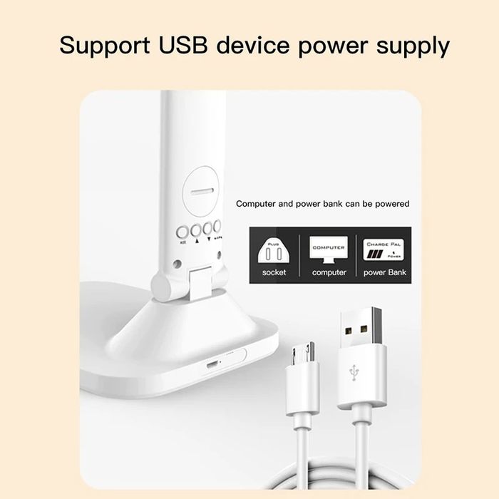 Настільна лампа на акумуляторі 2000mAh