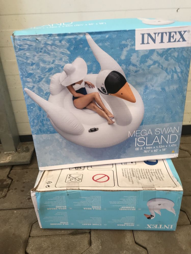 Dmuchany Łabedź materac wyspa leżanka Intex