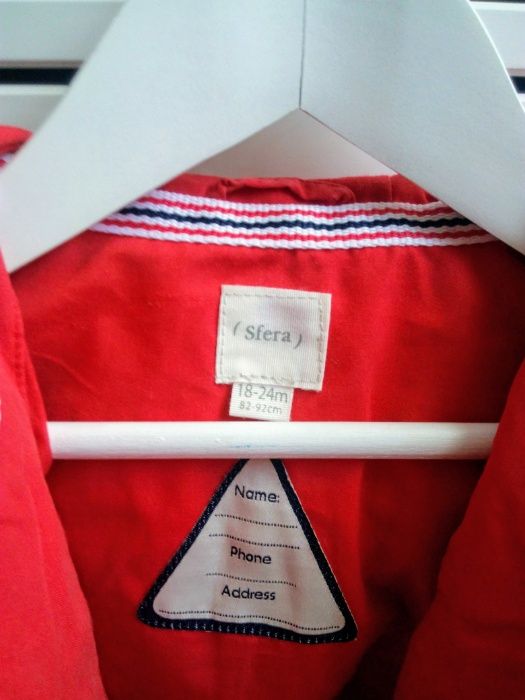 Corta-vento / gabardine / Casaco impermeável p/menino - 18-24m / 2a