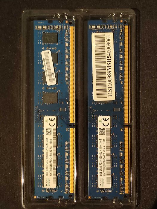 Pamięć RAM PC DIMM DDR3 SKhynix 2x8GB PC3-12800U 1600MHz