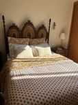 Cama de Madeira e Palhinha vintage