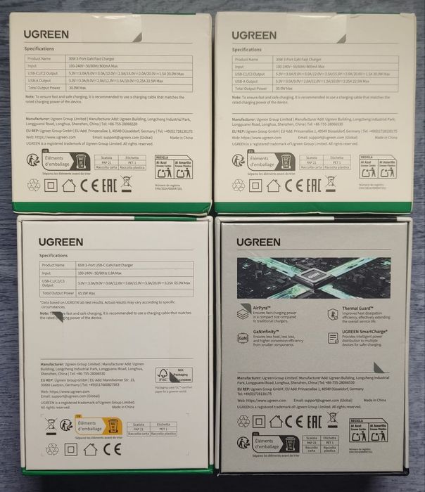 Зарядний пристрій Ugreen Nexode pro gan charger