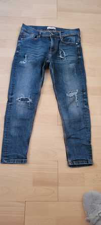 Zara 42 dżinsy skinny z rozdarciami