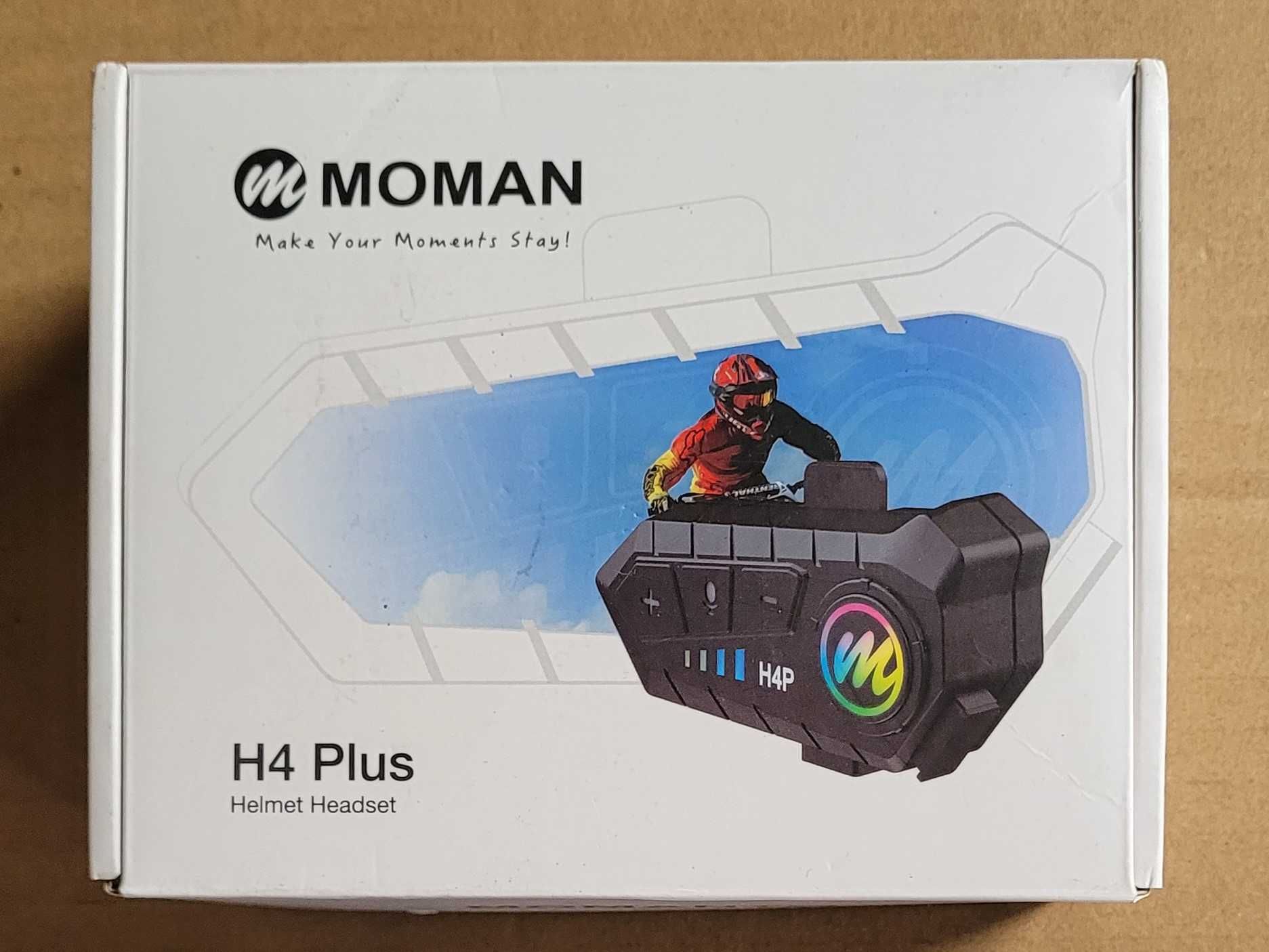 Moman H4 Plus zestaw słuchawkowy do kasku motocyklowego