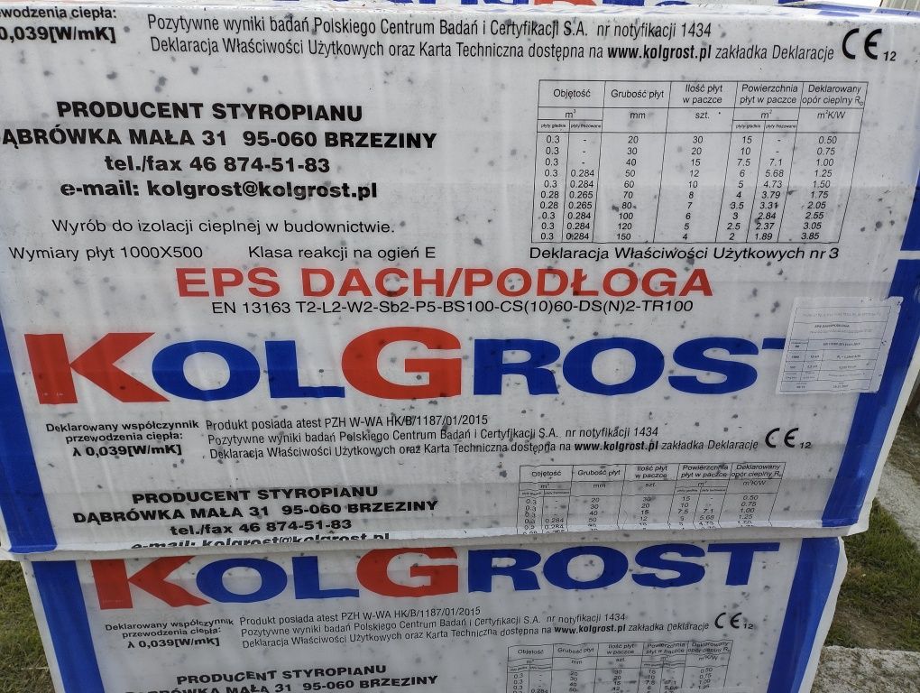 Styropian dach/podłoga