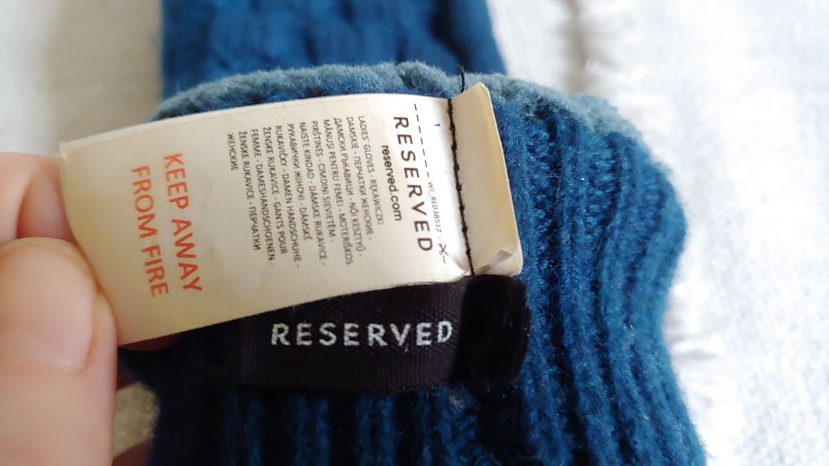 Rękawiczki Reserved z wełną