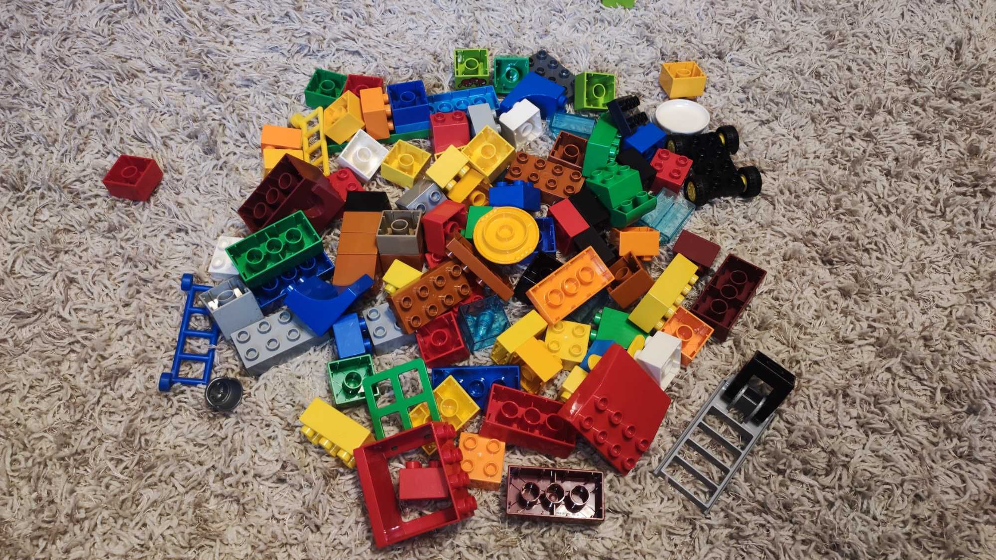 LEGO Duplo pociąg straż zoo zwierzęta,
