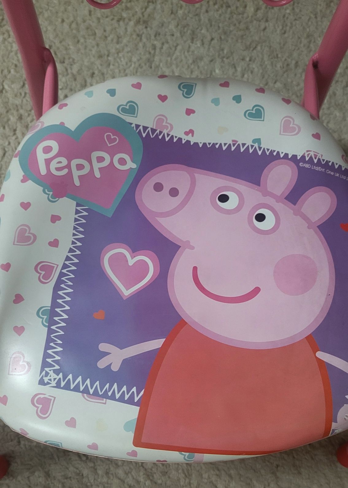 Małe krzesełko świnka Peppa peppa Pig