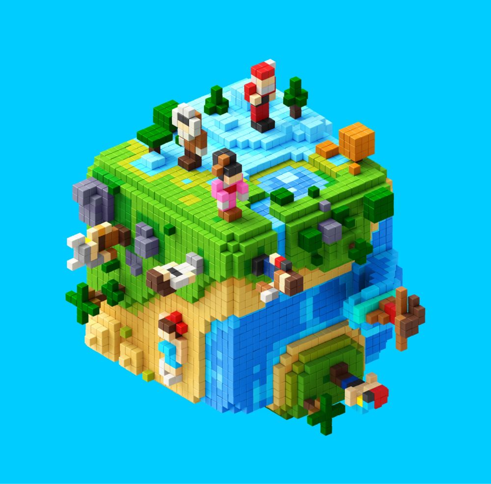 Klocki Magnetyczne Pixio, idealne na prezent. 1600 sztuk Minecraft