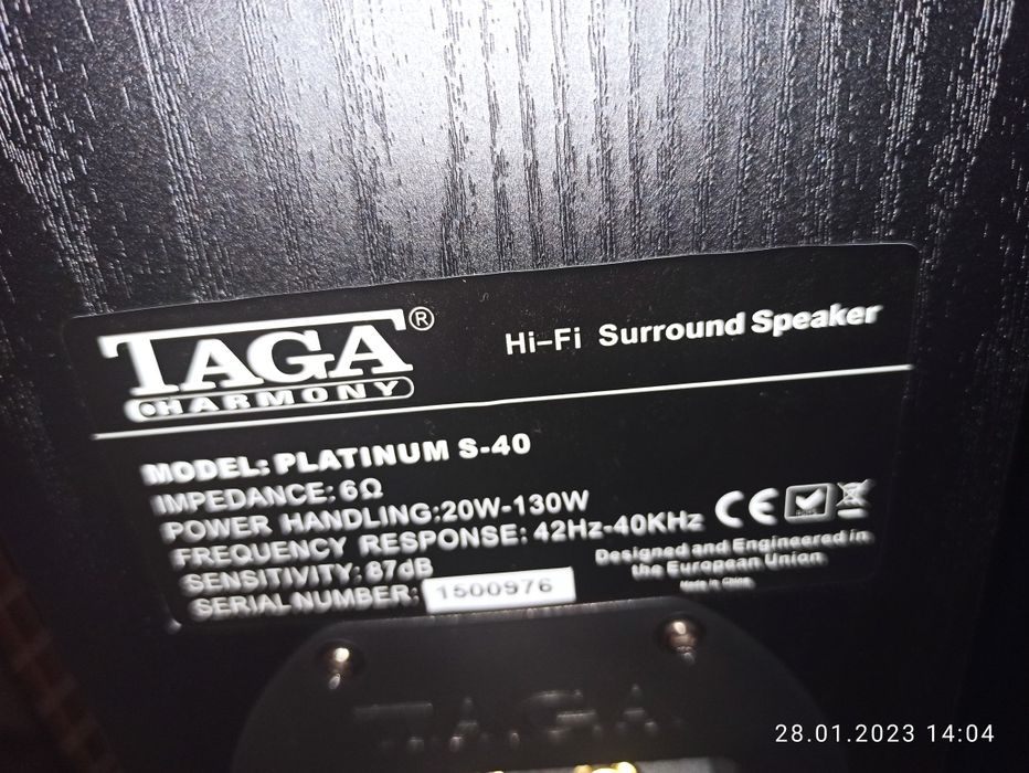 Акустика  taga harmony s-40  platinum