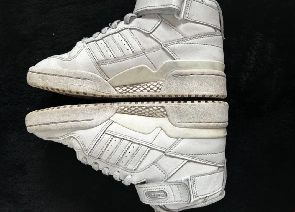 adidasy buty sportowe forum mid bialo rozowe hip hop 2000s y2k