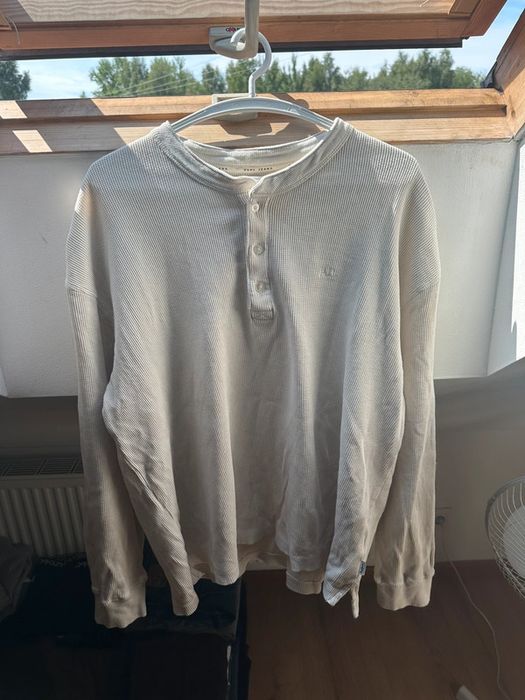 Bluza z długim rękawem oversize waffle XXL